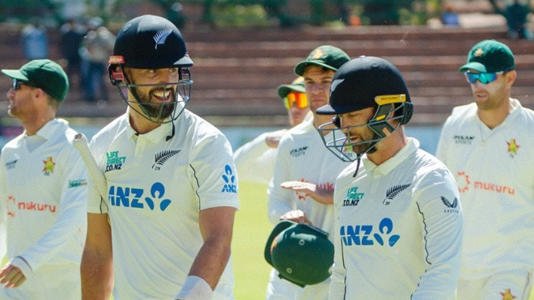 ZIM vs NZ: Zimbabwe fight on but Conway, Mitchell fifties keep New Zealand in front ZIM vs NZ: Zimbabwe fight on but Conway, Mitchell fifties keep New Zealand in front